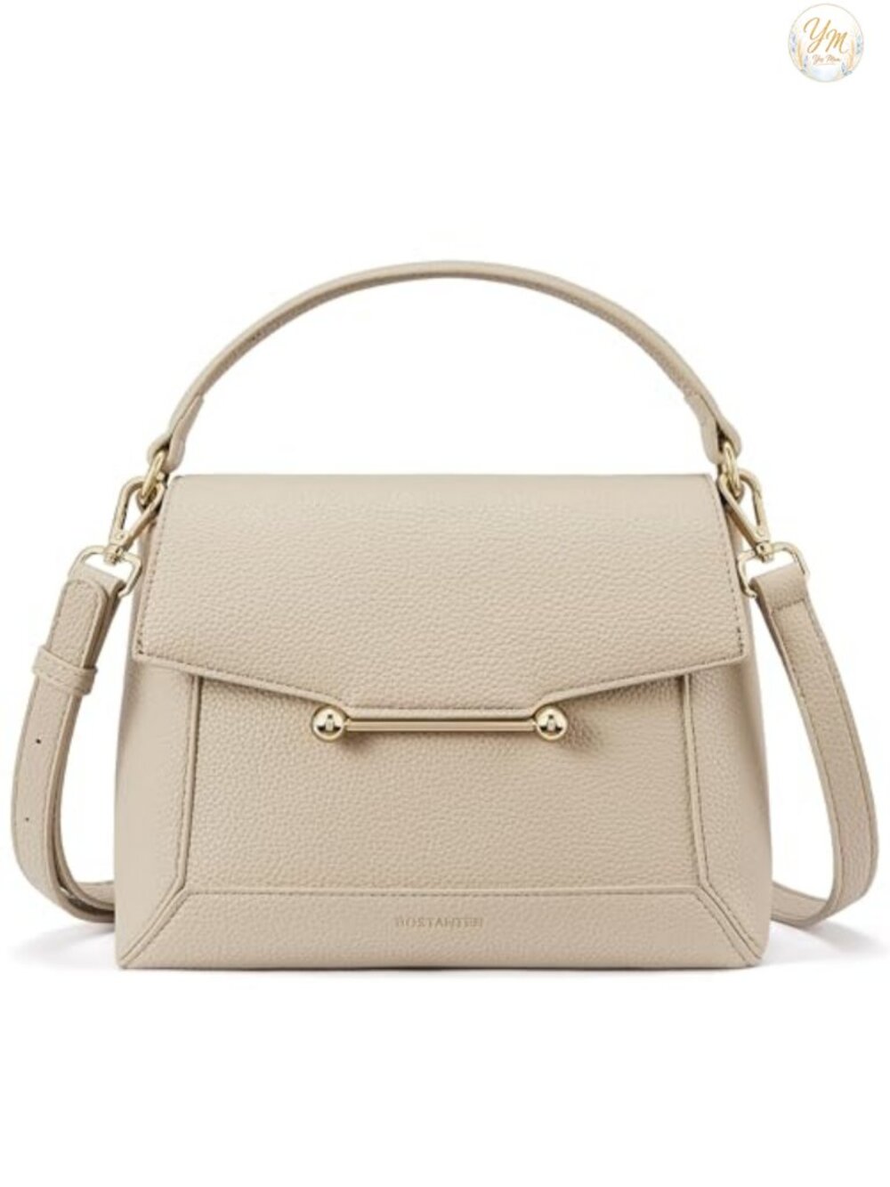 Vegan Leather Crossbody Bag Small Adjustable Strap Magnetic Closure